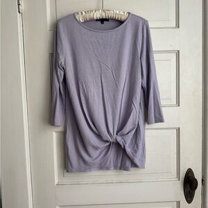 Gibson Lilac Twist Front Women's Tunic